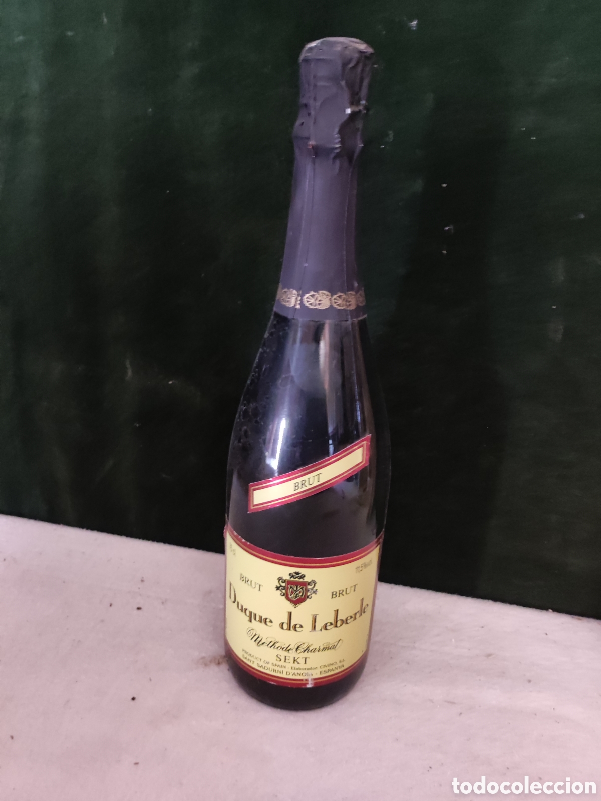 Otras botellas y bebidas antiguas de colecci&oacute;n: Botella de brut marca duque de leberle