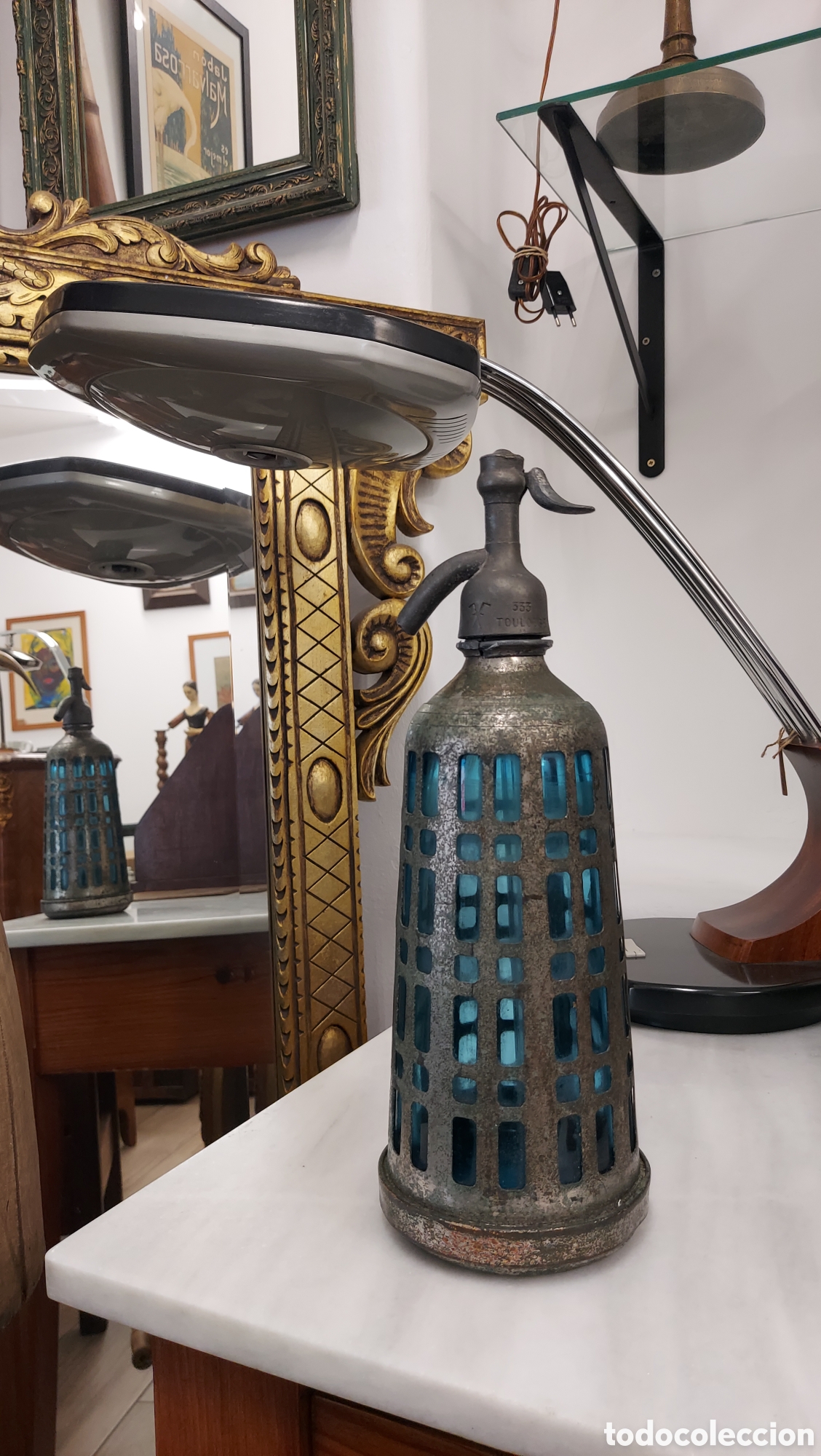 Otras botellas y bebidas antiguas de colecci&oacute;n: Sif&oacute;n antiguo L&eacute;cirier Pavard Par&iacute;s circa 1900-1920