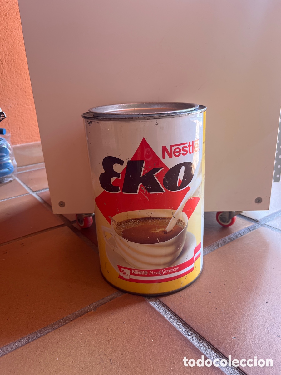 Otras botellas y bebidas antiguas de colecci&oacute;n: Antigua Lata Nestl&eacute; EKO 900 g - Food Services - Publicidad Vintage
