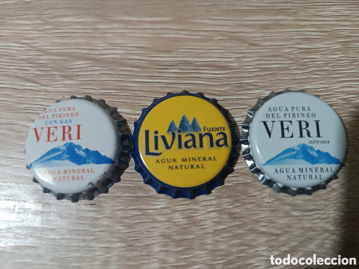 Otras botellas y bebidas antiguas de colecci&oacute;n: CHAPA TAPON CORONA AGUA SIN USAR LOTE (ESPA&Ntilde;A)