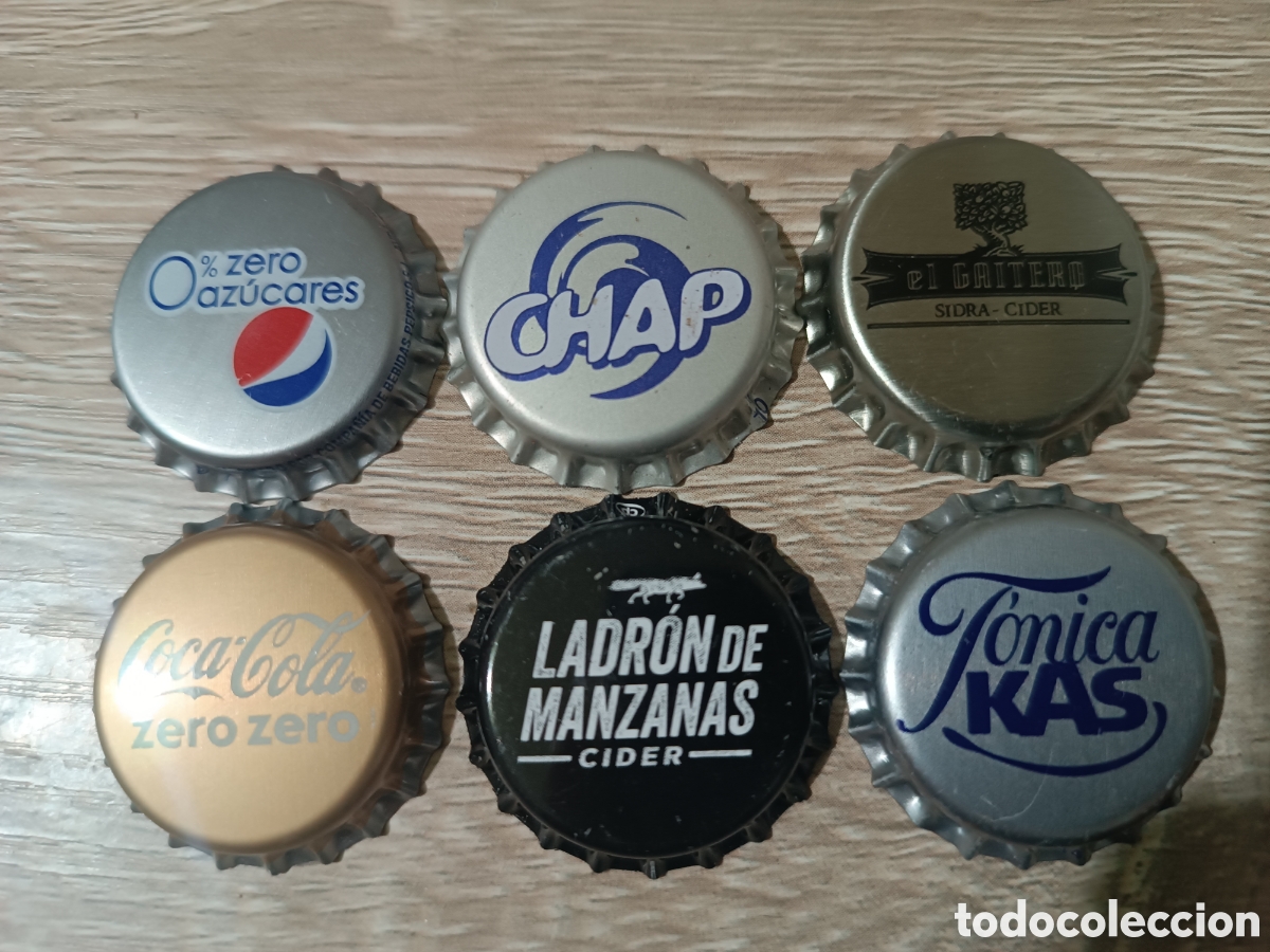 Otras botellas y bebidas antiguas de colecci&oacute;n: CHAPA TAPON CORONA SIN USAR LOTE (RSPA&Ntilde;A)