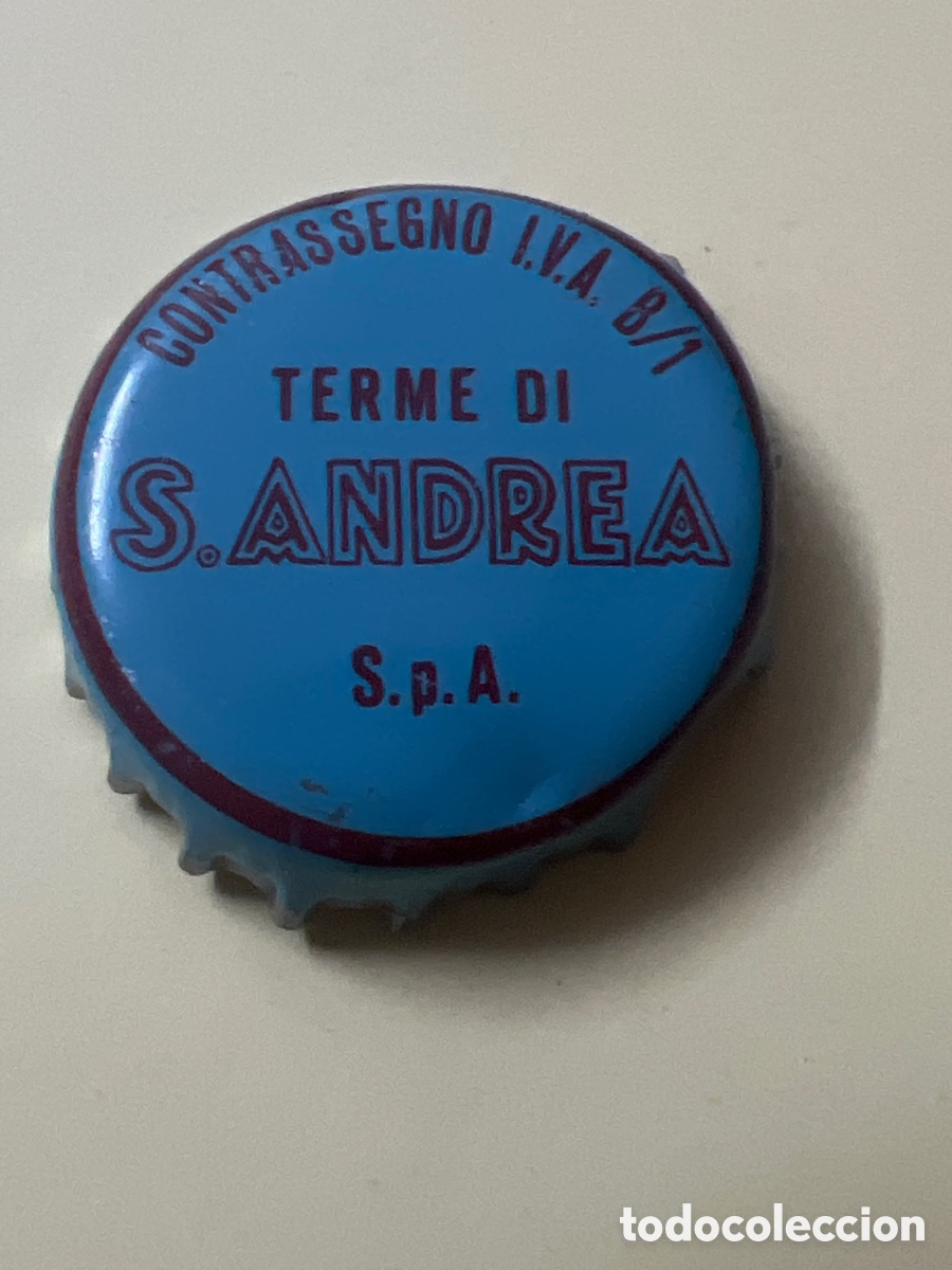 Otras botellas y bebidas antiguas de colecci&oacute;n: T4/X129/A5. CHAPA SODA REFRESCO - S. Andrea S.p.A. Terme Di Contrassegno I.V.A. B/1 - ITALIA
