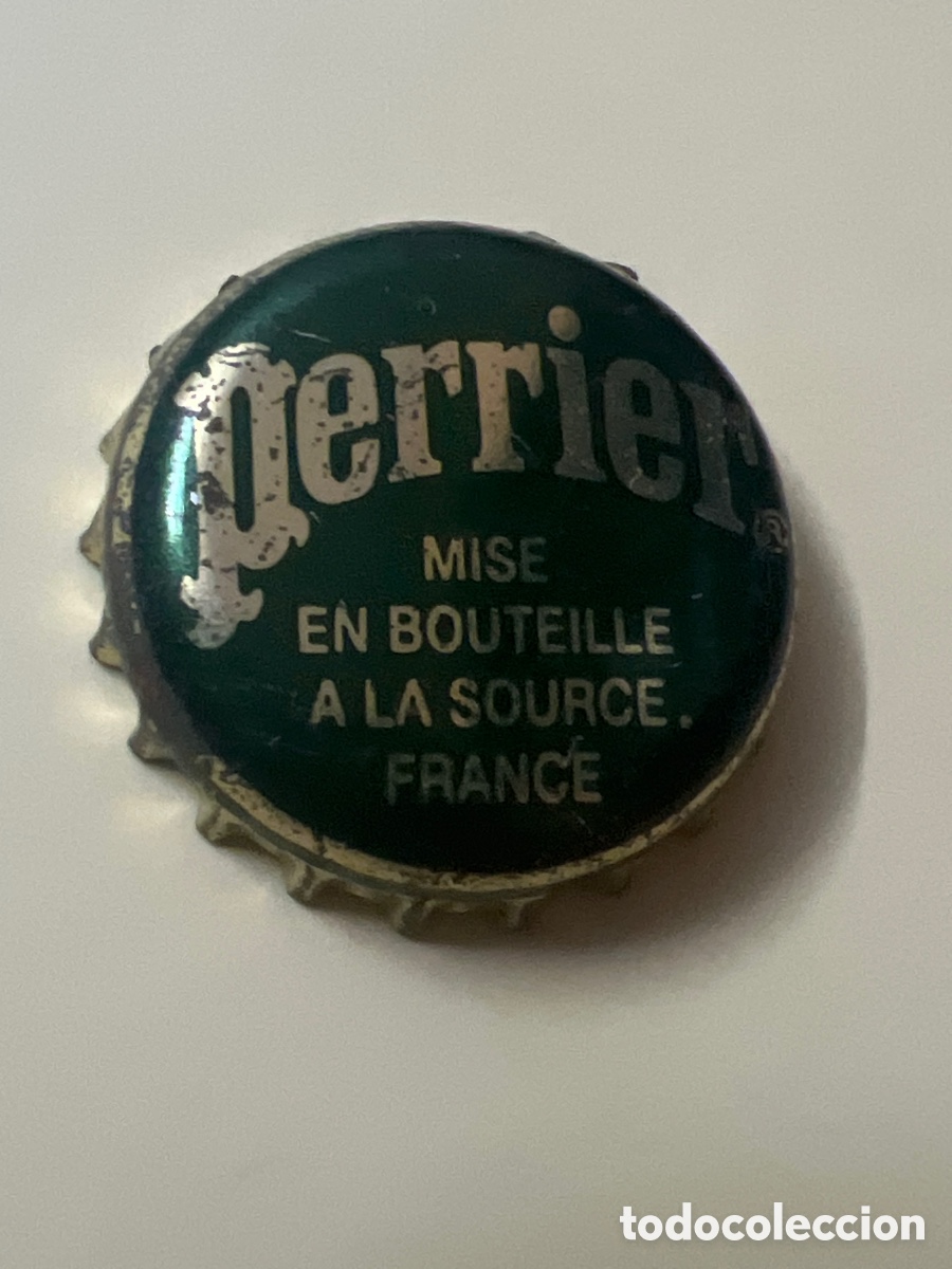 Otras botellas y bebidas antiguas de colecci&oacute;n: T4/X129/B1. CHAPA AGUA - Perrier Mise en bouteille &agrave; la source. France