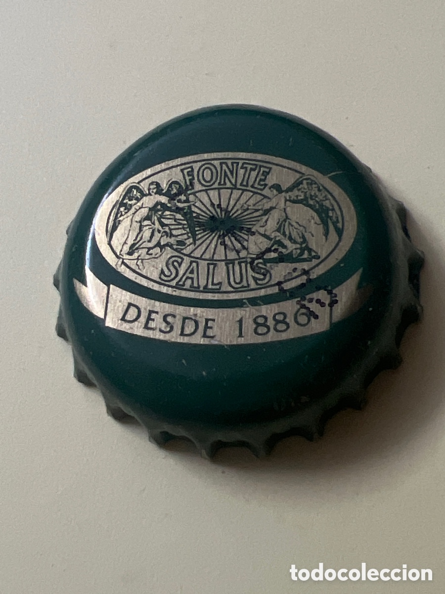 Otras botellas y bebidas antiguas de colecci&oacute;n: T4/X129/D5. CHAPA AGUA - PORTUGAL - Salus Fonte Desde 1886