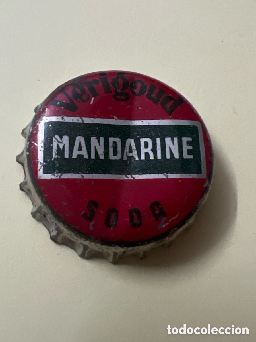Otras botellas y bebidas antiguas de colecci&oacute;n: T4/X129/E3. CHAPA - Soda/Refresco - Mandarine verigoud soda - -Varios pa&iacute;ses