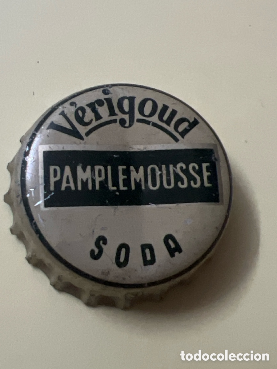 Otras botellas y bebidas antiguas de colecci&oacute;n: T4/X129/E5. CHAPA Soda/Refresco - ARGELIA - V&eacute;rigoud Pamplemousse Soda