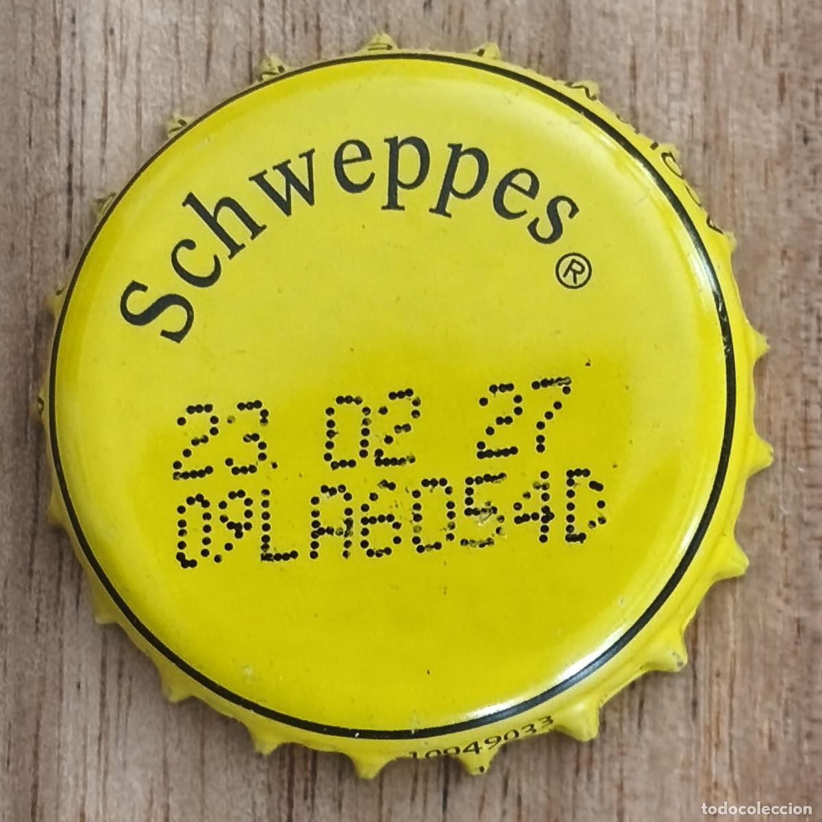 Otras botellas y bebidas antiguas de colecci&oacute;n: CHAPA TAP&Oacute;N CORONA - SCHWEPPES