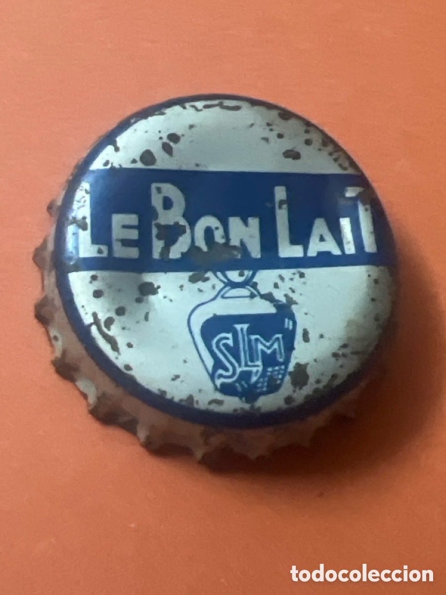 Otras botellas y bebidas antiguas de colecci&oacute;n: T4/X128/J1. CHAPA - Leche (y derivados) - Le Bon Lait SLM - Francia - Corcho