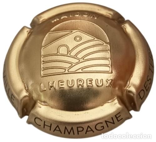 Otras botellas y bebidas antiguas de colecci&oacute;n: Francia Capsule Champagne Cap Champagne plaque muselet Maison Lheureux dor&eacute;e emboss&eacute;e RP879 tap&oacute;n