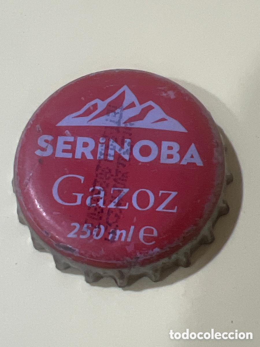 Otras botellas y bebidas antiguas de colecci&oacute;n: T4/X128/N2. CHAPA - Soda/Refresco - TURQU&Iacute;A - Serinoba Gazoz 250 ml