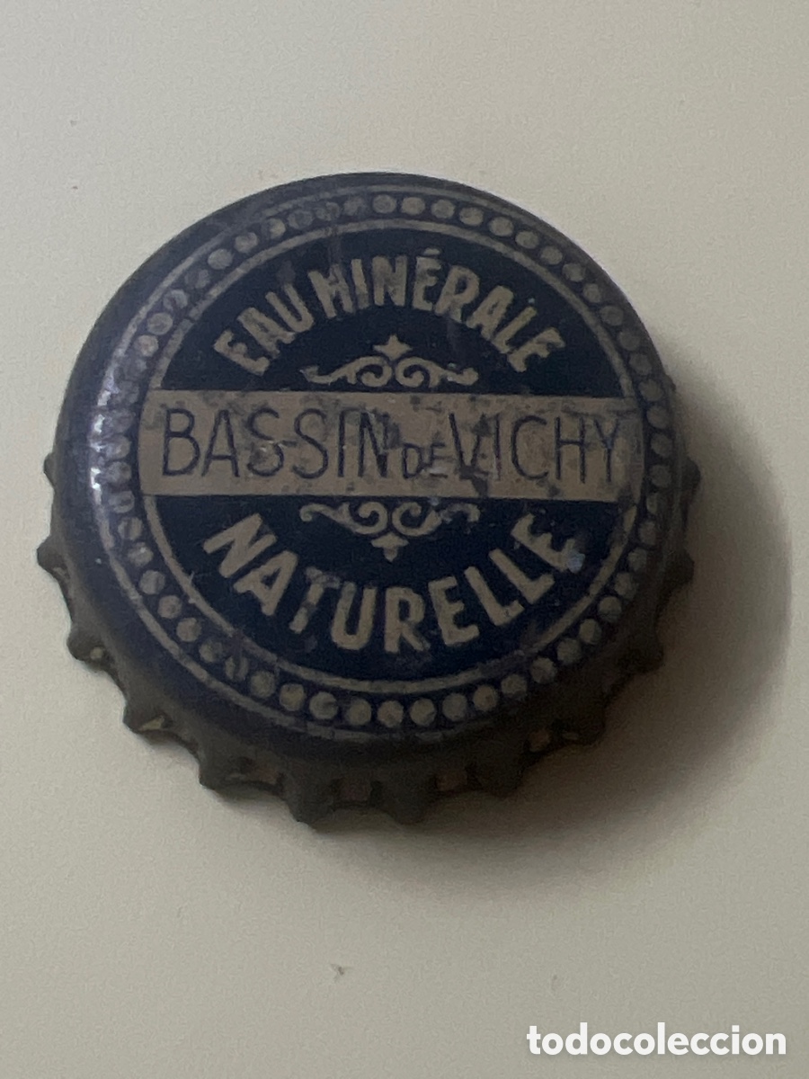 Otras botellas y bebidas antiguas de colecci&oacute;n: T4/X127/M1. CHAPA AGUA - FRANCIA - Bassin de Vichy Eau Min&eacute;rale Naturelle