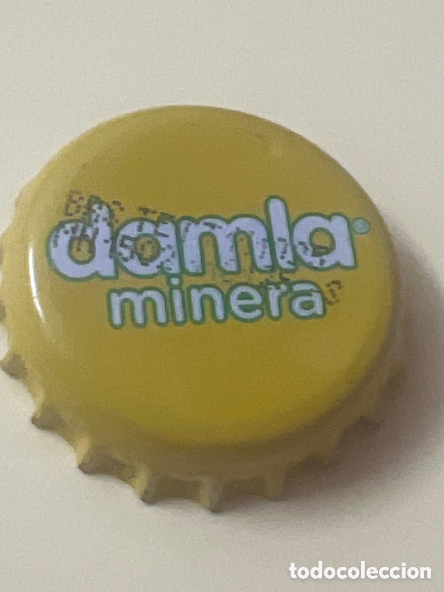 Otras botellas y bebidas antiguas de colecci&oacute;n: T4/X127/O3. CHAPA - Soda/Refresco - TURQU&Iacute;A - Damla Minera