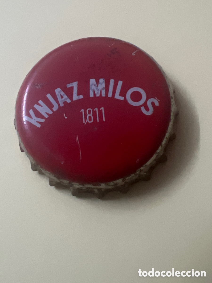 Otras botellas y bebidas antiguas de colecci&oacute;n: T4/X127/P2. CHAPA AGUA - SERBIA - Knjaz Milo&scaron; 1811
