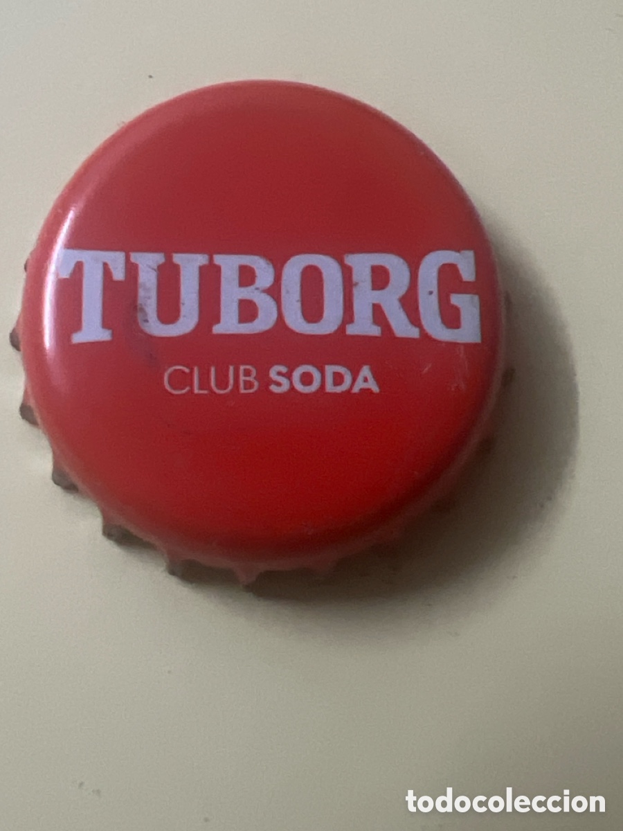 Otras botellas y bebidas antiguas de colecci&oacute;n: H580. CHAPA - SODA - GRECIA - Tuborg Club Soda