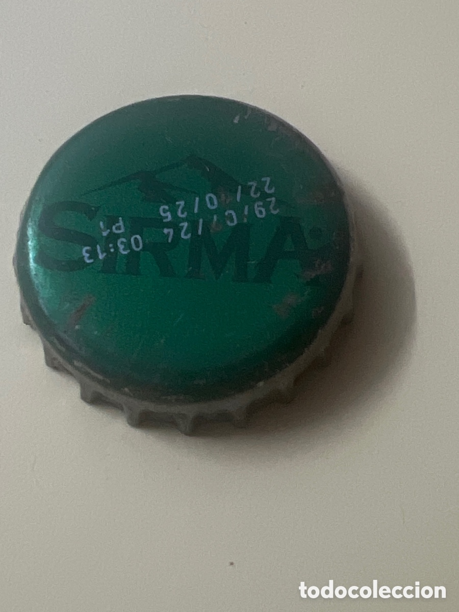 Otras botellas y bebidas antiguas de colecci&oacute;n: H609. CHAPA -Soda/Refresco a TURQU&Iacute;A - Sırma