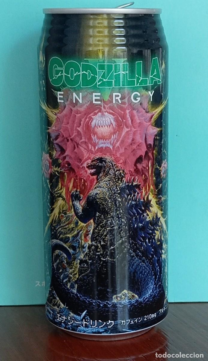 Otras botellas y bebidas antiguas de colecci&oacute;n: Exclusiva lata vac&iacute;a edici&oacute;n limitada GODZILLA ENERGY V. Bebida energ&eacute;tica Jap&oacute;n. Ver descripci&oacute;n