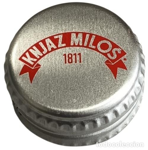Otras botellas y bebidas antiguas de colecci&oacute;n: Serbie Capsule Aluminium &agrave; visser Eau Min&eacute;ralle p&eacute;tillante Knjaz Milos RP894 tap&oacute;n
