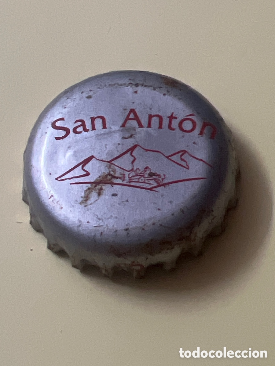 Otras botellas y bebidas antiguas de colecci&oacute;n: T4/X126/H2. chapa - agua - ESPA&Ntilde;A - San Ant&oacute;n