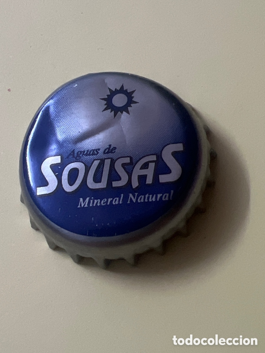 Otras botellas y bebidas antiguas de colecci&oacute;n: T4/X126/H3. chapa - agua - ESPA&Ntilde;A - Sousas