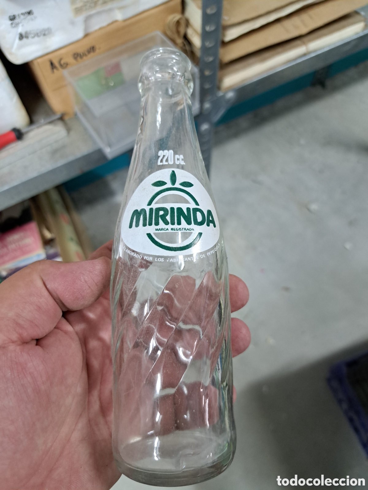 Otras botellas y bebidas antiguas de colecci&oacute;n: Jml Botella refresco 200ml mirinda coleccion. Rarisima. Buen estado