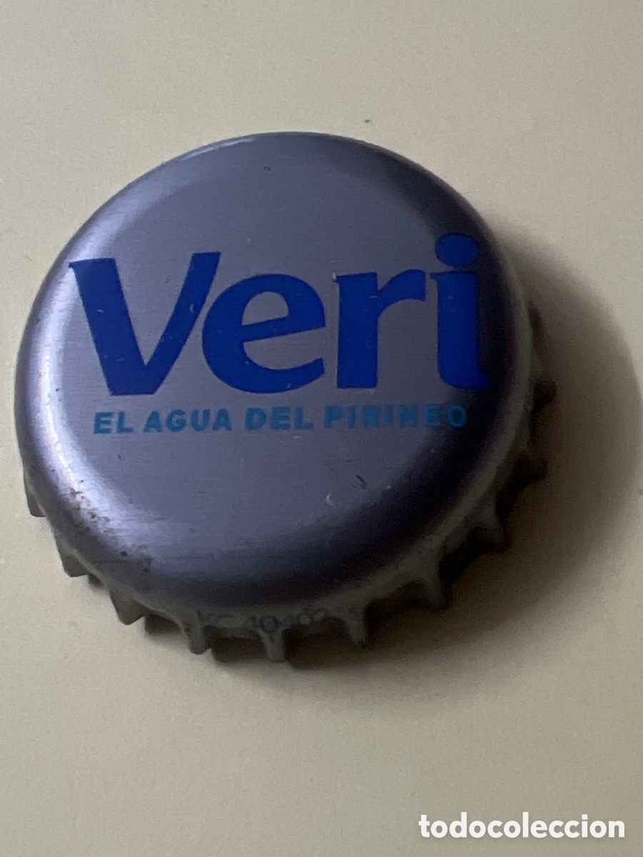 Otras botellas y bebidas antiguas de colecci&oacute;n: T44. Chapa o tap&oacute;n corona de AGUA VERI