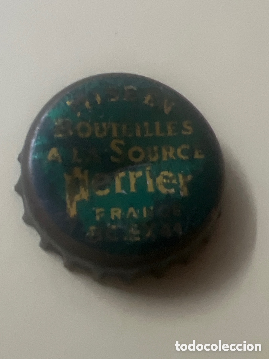 Otras botellas y bebidas antiguas de colecci&oacute;n: B183. CHAPA AGUA - Perrier Mise en Bouteilles a la Source France