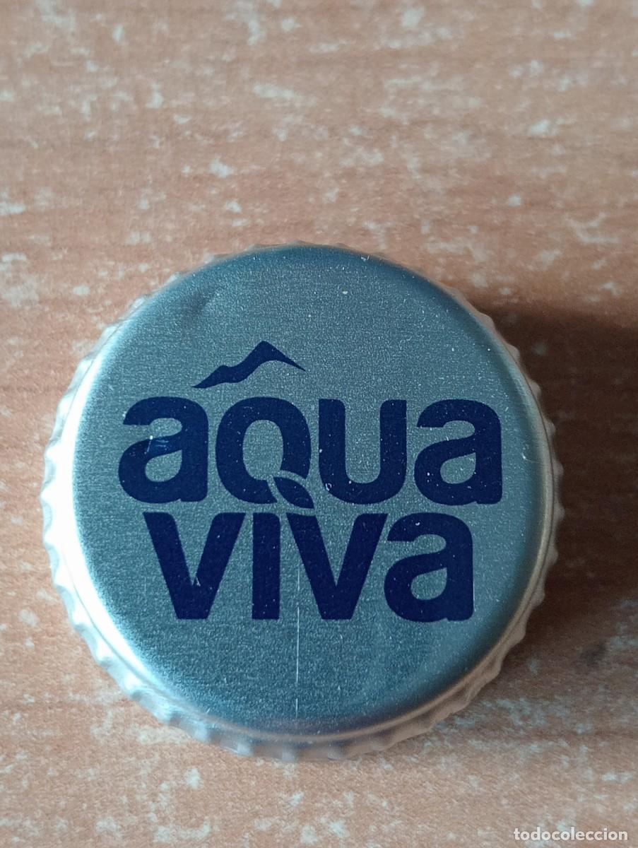 Otras botellas y bebidas antiguas de colecci&oacute;n: TAPON ROSCA METALICO DE AGUA MINERAL AQUA VIVA DE MONTENEGRO