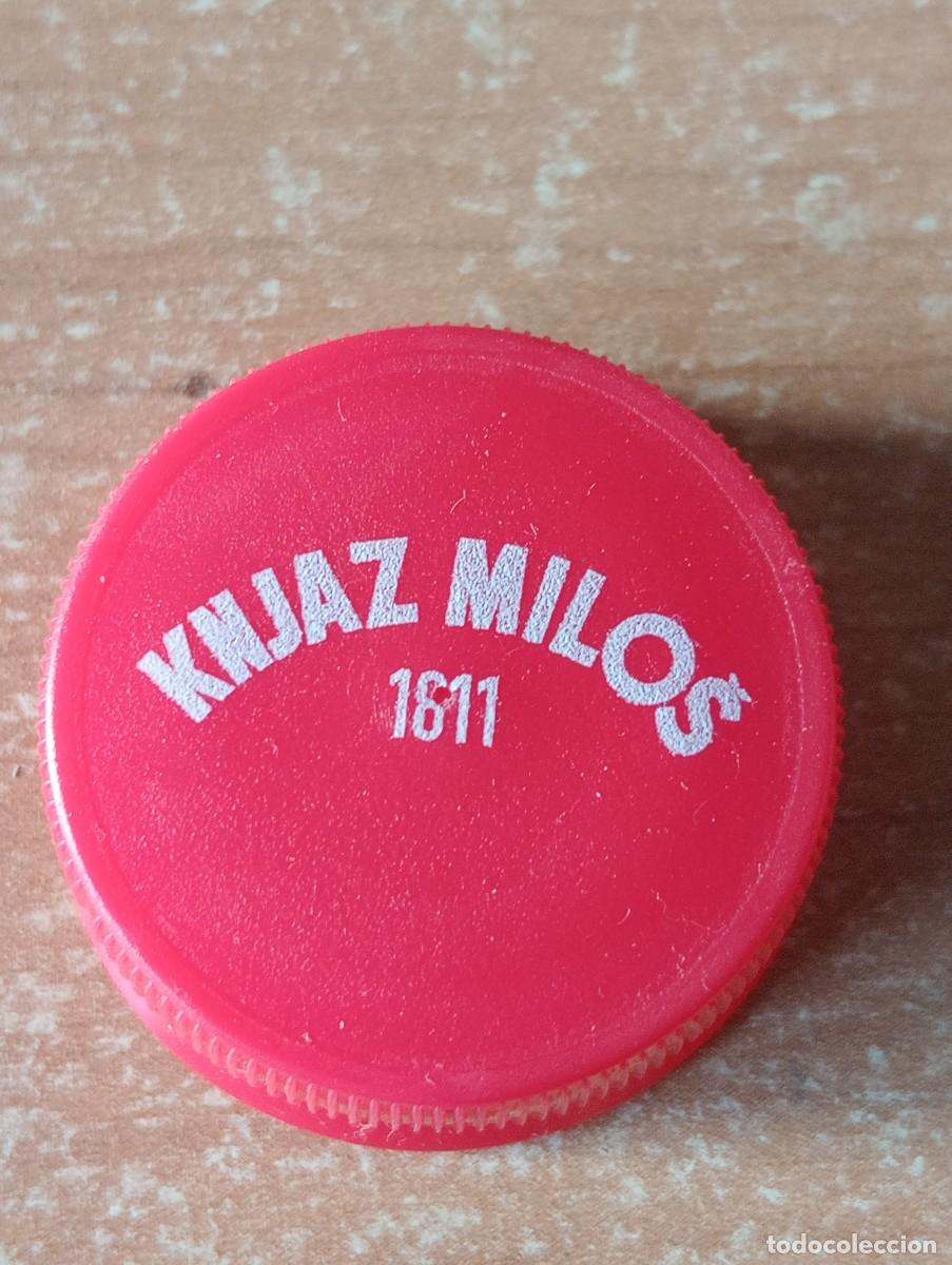 Otras botellas y bebidas antiguas de colecci&oacute;n: TAPON ROSCA DE PLASTICO DE AGUA MINERAL KIJAZ MILOS 1611 DE SEBIA