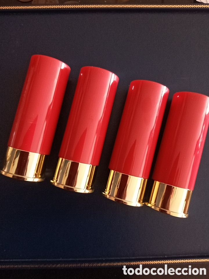 Otras botellas y bebidas antiguas de colecci&oacute;n: VASOS DE CHUPITO CON FORMA DE CARTUCHO