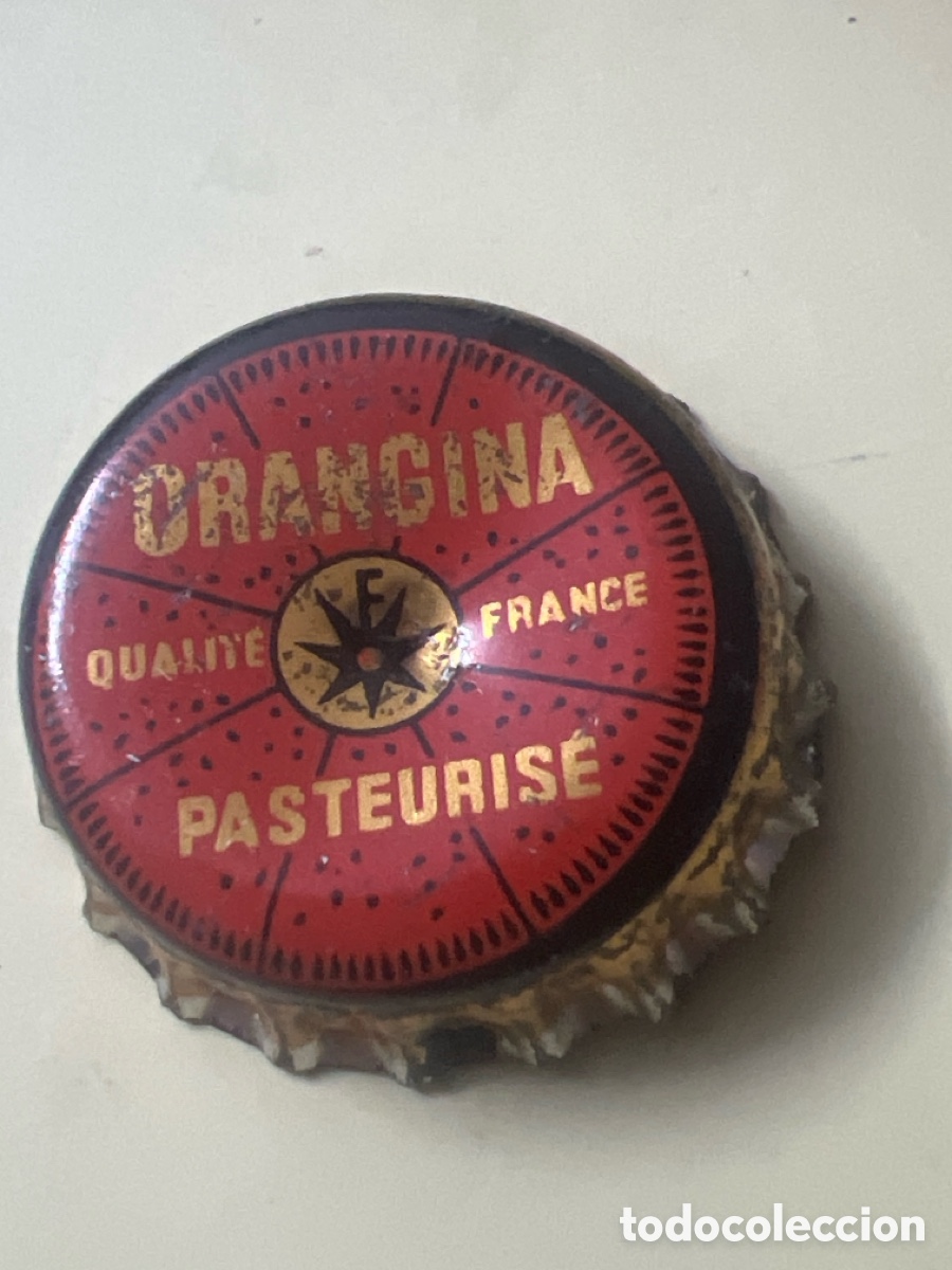 Sammeln andere Flaschen und Getr&auml;nke: T4/X129/M1. CHAPA - Soda/Refresco - Francia - Orangina Pasteuris&eacute; Qualit&eacute; France