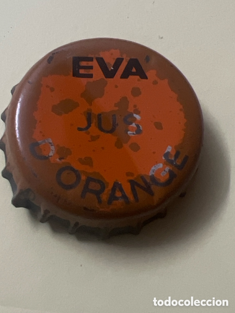 Collecting other Bottles and Drinks: T4/X129/N2. CHAPA - Bebida de frutas u hortalizas - FRANCIA - Eva Jus D'Orange