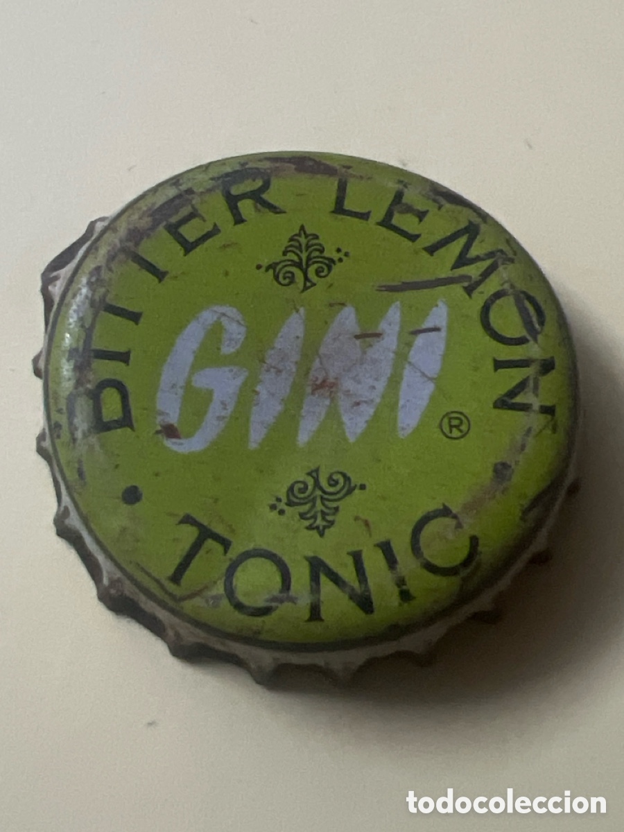 Collecting other Bottles and Drinks: T4/X129/ N5. CHAPA - Soda/Refresco - B&Eacute;LGICA - Gini Bitter Lemon Tonic