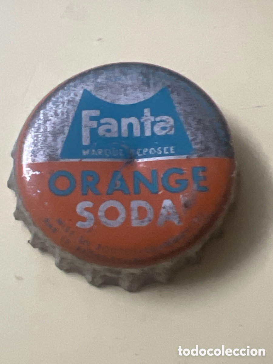 Otras botellas y bebidas antiguas de colecci&oacute;n: T4/X129/P5. CHAPA SODA REFRESCO - FANTA