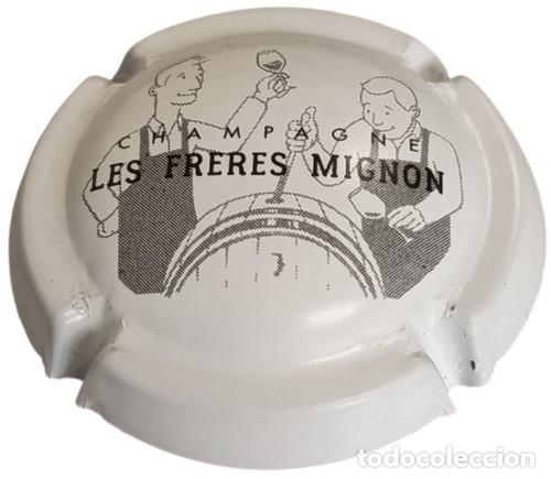 Otras botellas y bebidas antiguas de colecci&oacute;n: Francia Capsule Champagne Cap Champagne plaque muselet Les Fr&egrave;res Mignon RP845 tap&oacute;n