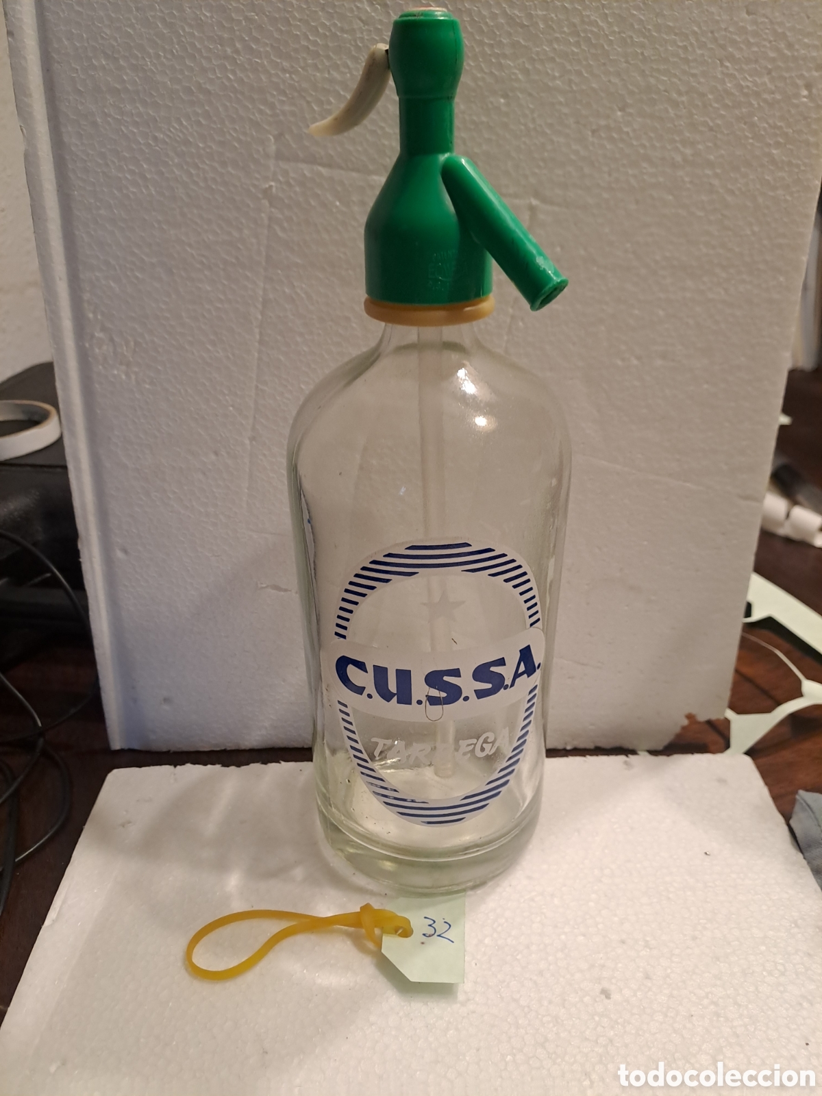 Otras botellas y bebidas antiguas de colecci&oacute;n: Sif&oacute;n CUSSA, T&agrave;rrega