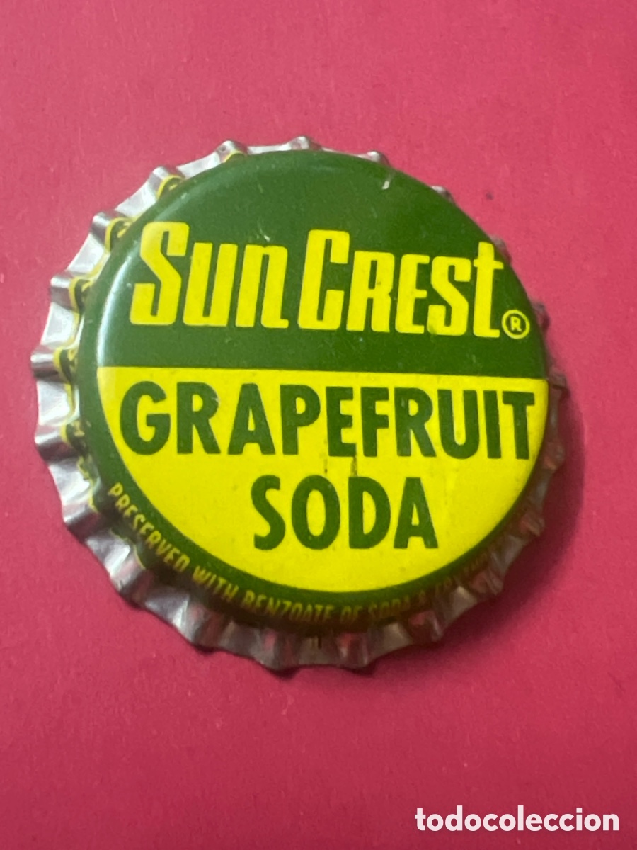 Sammeln andere Flaschen und Getr&auml;nke: Q437. CHAPA - Soda/Refresco - Estados Unidos - Sun Crest Grapefruit Soda