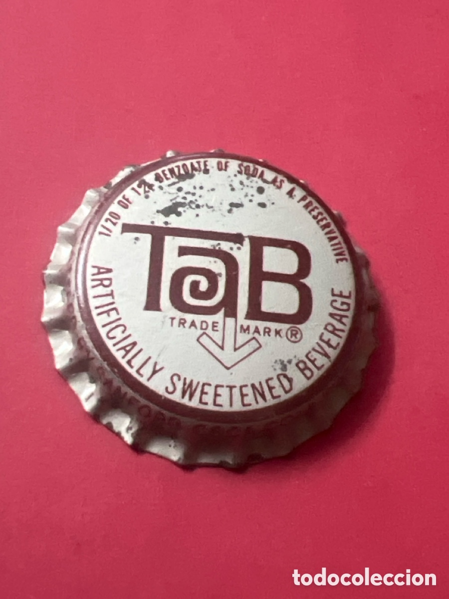 Sammeln andere Flaschen und Getr&auml;nke: Q448. CHAPA - SODA REFRESCO - TaB TRADE MARK &reg; LOW-CALORIE BEVERAGE - ESTADOS UNIDOS