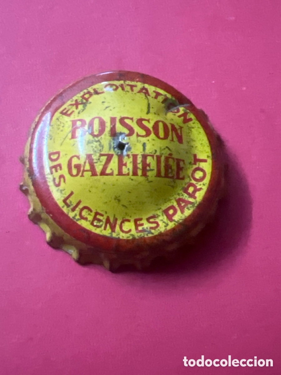 Otras botellas y bebidas antiguas de colecci&oacute;n: H493. CHAPA - Soda/Refresco - Francia - Boisson gaz&eacute;ifi&eacute;e Exploitation des licences Parot