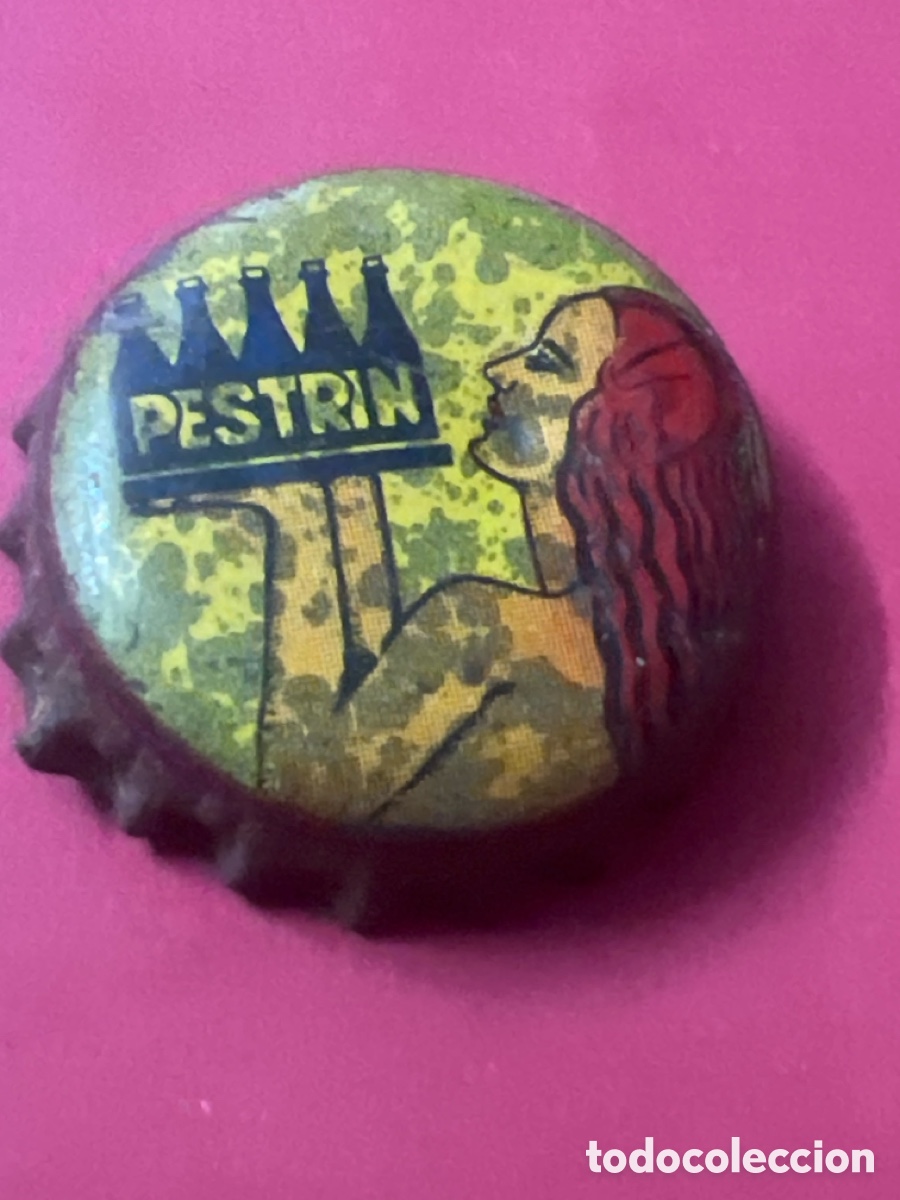Otras botellas y bebidas antiguas de colecci&oacute;n: B33. CHAPA - AGUA - FRANCIA - Pestrin - CON CORCHO