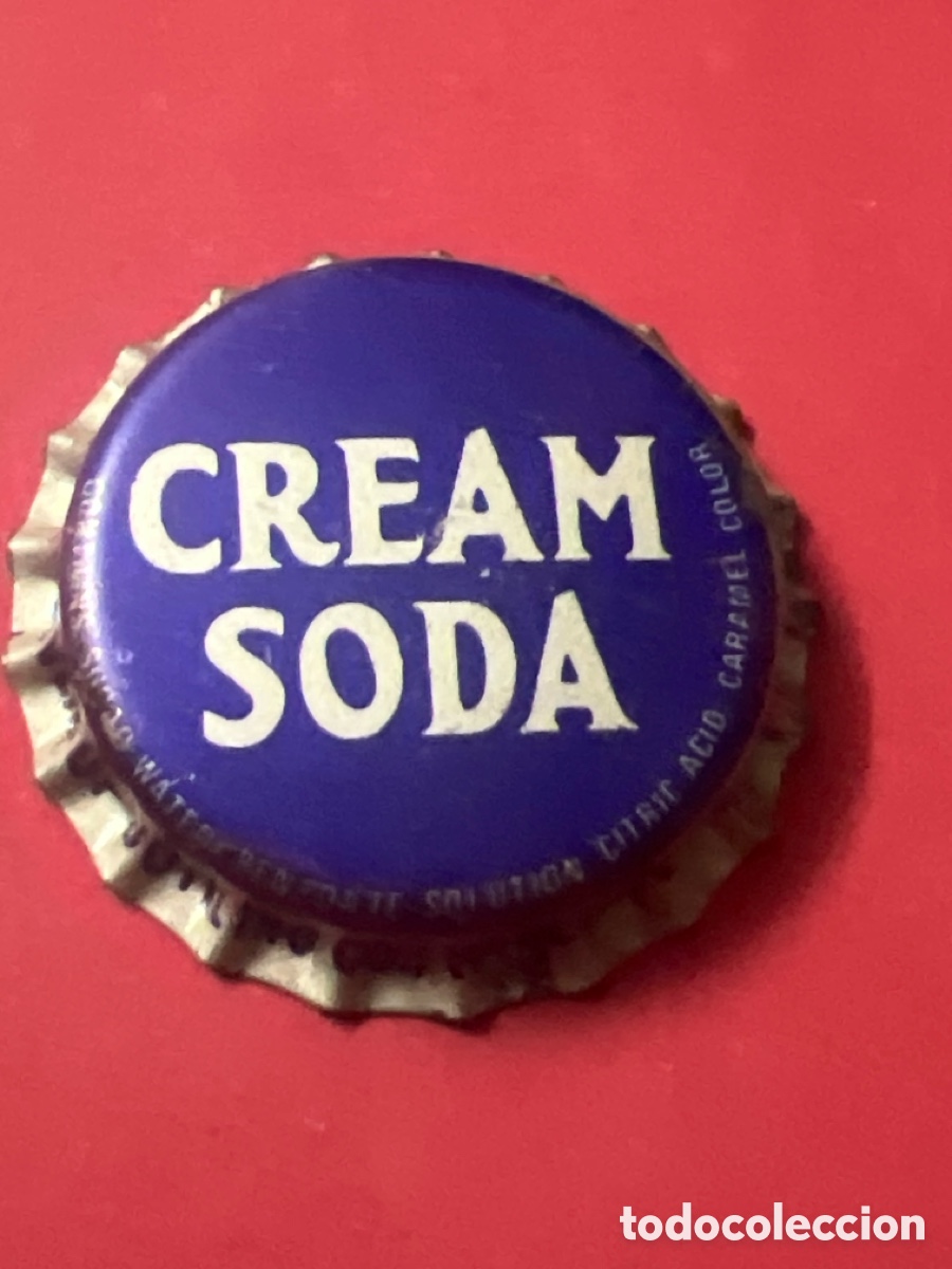 Otras botellas y bebidas antiguas de colecci&oacute;n: B355. CHAPA - SODA - REFRESCO - ESTADOS UNIDOS - CREAM SODA