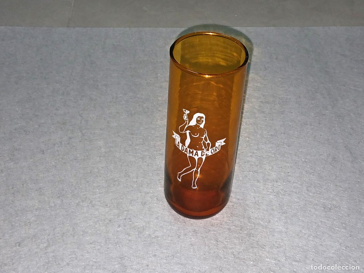 Otras botellas y bebidas antiguas de colecci&oacute;n: Publicidad. Vaso discoteca La Dama de Oro, Cartagena, a&ntilde;os 70-80