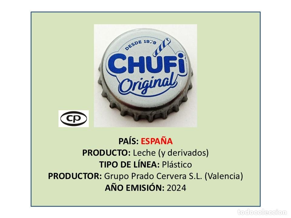 Otras botellas y bebidas antiguas de colecci&oacute;n: TAPON CORONA CAPSULA CHAPA HORCHATA CHUFI ORIGINAL (ESPA&Ntilde;A)