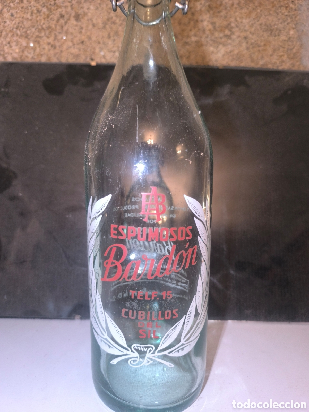Colecionismo de Outras Garrafas e Bebidas: Botella antigua de gaseosa