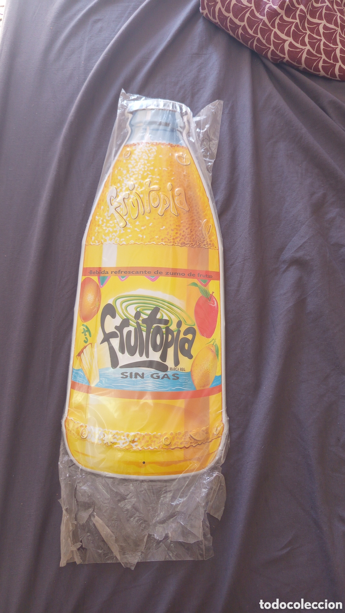 Otras botellas y bebidas antiguas de colecci&oacute;n: Cartel chapa fruitopia zumo refresco coca cola a&ntilde;os 90 publicidad