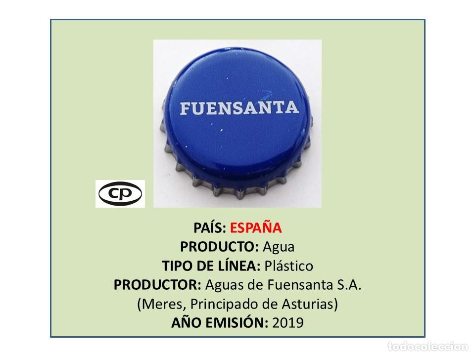 Otras botellas y bebidas antiguas de colecci&oacute;n: TAPON CORONA CAPSULA CHAPA AGUA FUENSANTA NATURAL (ESPA&Ntilde;A)