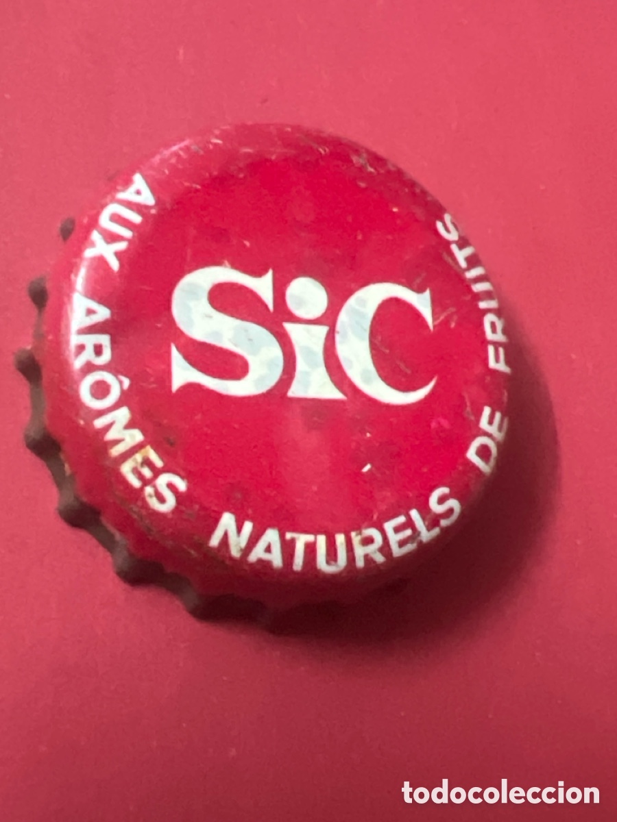 Otras botellas y bebidas antiguas de colecci&oacute;n: B394. CHAPA - Soda/Refresco - Francia - SiC AUX AR&Ocirc;MES NATURELS DE FRUITS
