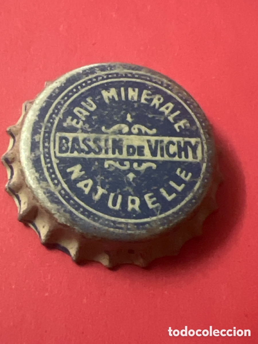 Otras botellas y bebidas antiguas de colecci&oacute;n: B429. CHAPA - AGUA - FRANCIA - Bassin de Vichy Eau Min&eacute;rale Naturelle