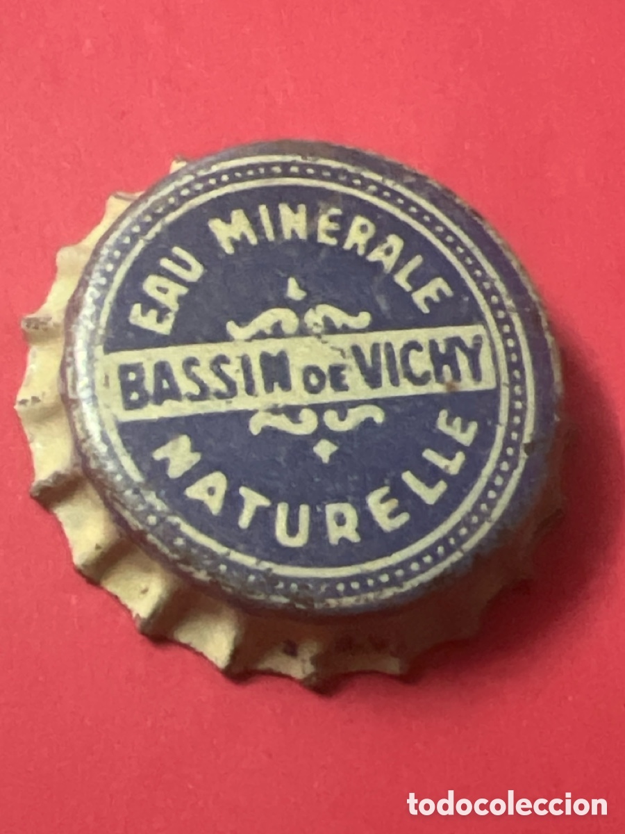 Otras botellas y bebidas antiguas de colecci&oacute;n: E712. CHAPA - AGUA - FRANCIA - Bassin de Vichy Eau Min&eacute;rale Naturelle