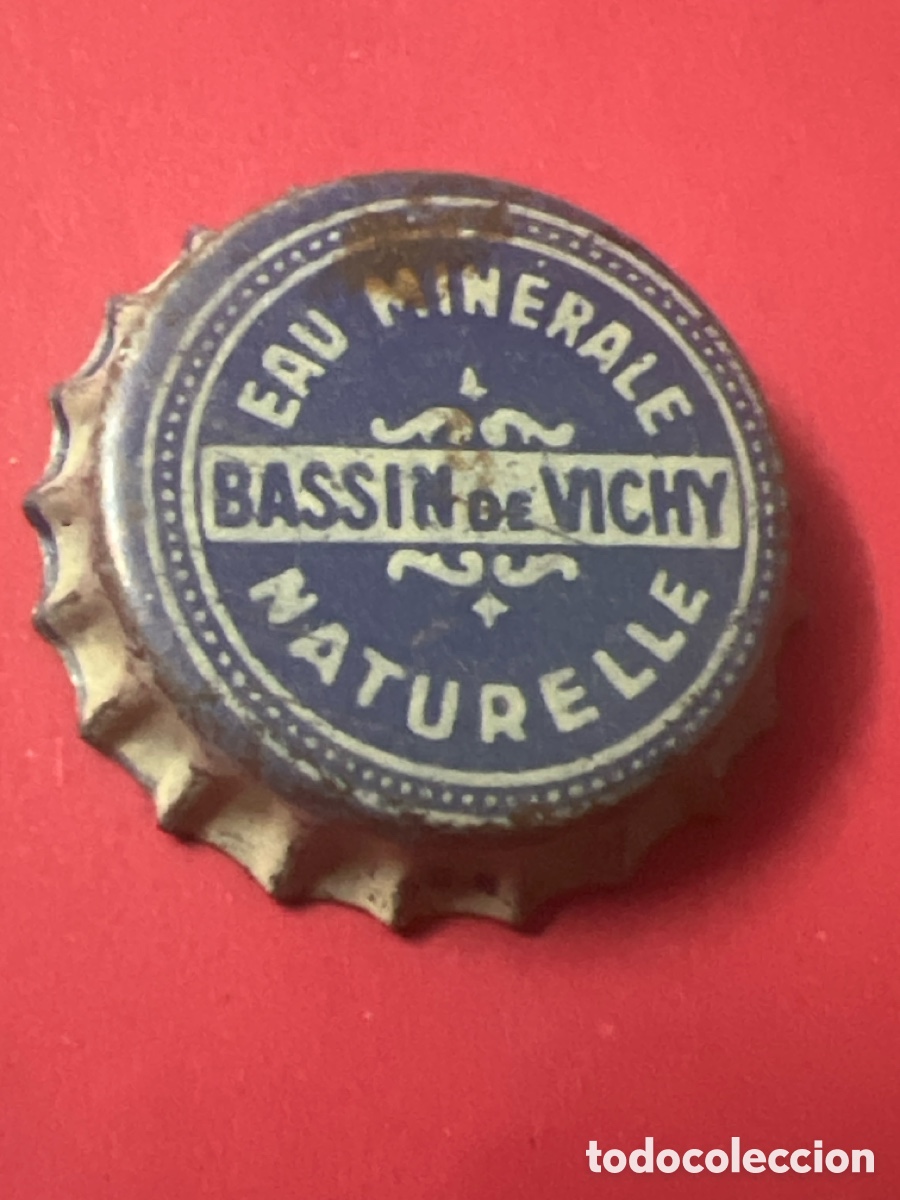 Otras botellas y bebidas antiguas de colecci&oacute;n: E747. CHAPA - AGUA - FRANCIA - Bassin de Vichy Eau Min&eacute;rale Naturelle