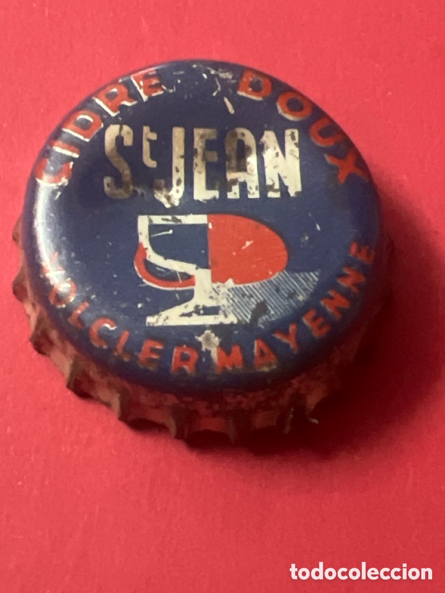 Otras botellas y bebidas antiguas de colecci&oacute;n: E1019. CHAPA - SIDRA - FRANCIA - Cidre Doux St Jean Volcler Mayenne